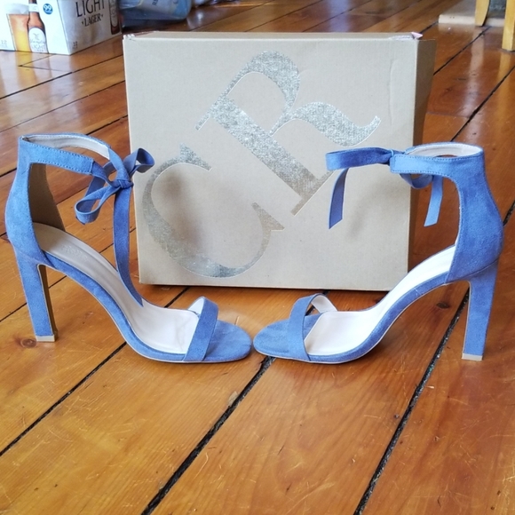 Charlotte Russe Shoes - Blue Suede High Heels